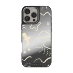 Eclipse - iPhone 16 Pro Case, Elite Mirror Dark (MagSafe) / Silver