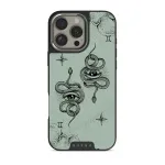 Gemini - iPhone 16 Pro Max Case, Elite Dark (MagSafe) / Silver / Turquoise