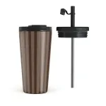 Dark Roast - Travel Mug, 500 ml / Flap & Straw Set