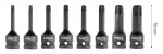 Set of 8 TORX shank impact sockets