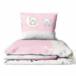 Cover set -  2 pcs - 135x100, 40x60 - LEON - PINK