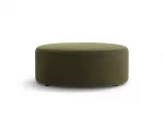 Velvet Pouf, "Dia", 1 Seat, 90x90x35, Green