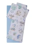 Bedding set to Strolley - 76D /005- VELVET / COTTON - BLUE