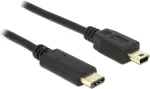 "USB 2.0 USB Type-C 2.0 pistik > USB 2.0 Type-Mini-B pistik 0,5 m must Delock"