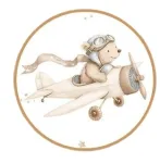 Bedding set - 6  parts - 120/90/360 -FLYING TEDDY BEAR