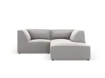 Leather Imitation Modular Right Corner Sofa, "Siena", 3 Seats, 186x180x69 Made in Europe