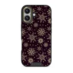 Sleeping Beauty - Snowflakes iPhone 17 Case, Elite Dark (MagSafe) / Gold