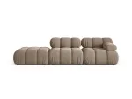 Velvet Left Modular Sofa, "Bellis", 4 Seats, 282x94x70 Made in Europe