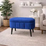 Tumba, Hanah Home, Sax Blue, 60 x 46 x 35