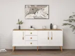 Konsool, Hanah Home, valge, 180 x 80 x 45