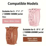 Silicone Strap for Apple Watch 42 /44 /45 /49 mm Pink