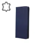 Leather book case iPhone 13 Pro Blue