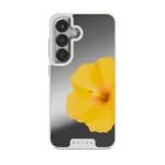 Hibiscus - Samsung Galaxy S25 Case, Elite Mirror Light (Magnetic) / Silver