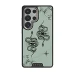Gemini - Samsung Galaxy S25 Ultra Case, Elite Dark (Magnetic) / Silver / Turquoise
