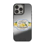 Frizzante - iPhone 16 Pro Case, Elite Mirror Dark (MagSafe) / Silver