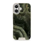Misty Forest - Green Marble iPhone 17 Case, Elite Light (MagSafe) / Silver