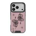 Gemini - iPhone 17 Pro Case, Elite Dark (MagSafe) / Silver / Pink
