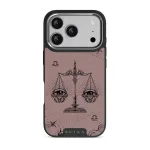 Libra - iPhone 17 Pro Case, Elite Dark (MagSafe) / Silver / Pink