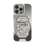 Moonlit Lovers - iPhone 16 Pro Case, Elite Mirror Light (MagSafe) / Silver
