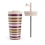 Berry Layers - Travel Mug, 500 ml / Flap & Straw Set