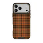 Autumn Plaid - iPhone 17 Pro Max Case, Elite Dark (MagSafe) / Gold