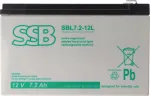Aku (AGM) SSB SBL (7,2 Ah, 12 V, F2, VRLA)