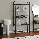 Raamaturiiul, Hanah Home, must, 80 x 165 x 30, cm