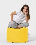 Pouf Hanah Home Square, kollane, 45 x 45 x 45