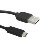 Qoltec 50484 USB-kaabel 1,8 m USB 2.0 USB A USB C Must