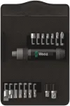 Impact screwdriver set with 17 pieces