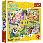 TREFL SPONGEBOB Puslede komplekt 4 in 1  K&auml;snakalle