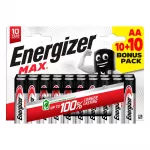 Patareid &ndash; Energizer LR6 Max leelispatareid AA, 20 tk.