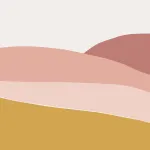Digital non-woven wallpaper Horizon Pink 300x280 cm