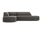 Velvet Modular Left Corner Sofa, "Siena", 4 Seats, 273x180x69 Made in Europe