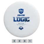 Diskgolfo diskas Putter SOFT EXO LOGIC Evolution White