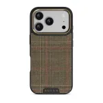Favorite Coat - Plaid iPhone 17 Pro Case, Elite Dark (MagSafe) / Gold