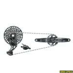 Pavarų grupė SRAM GX Eagle DUB Groupset Lunar (Rear Der, Trigger Shifter w Clamp, Crankset DUB 12s 175 BOOST w DM 32t X-SYNC Chainring, Chain 126 links 12s, Cassette XG-1275 10-52t, Chaingap Gauge)