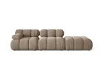Velvet Right Modular Sofa, "Bellis", 4 Seats, 282x94x70 Made in Europe