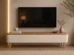TV-alus, Hanah Home, valge, 120 x 45 x 30