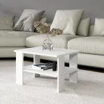 Kohvilaud, Hanah Home, valge, 60 x 37 x 45