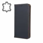 Leather book case iPhone 13 Pro Black