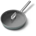 &bdquo;Smeg&ldquo; FPF2802EGM pann, 28 cm, keraamiline, roostevabast terasest k&auml;epide, smaragdroheline
