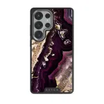 Purple Skies - Marble Samsung Galaxy S25 Ultra Case, Elite Dark (Magnetic) / Silver