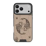 Pisces - iPhone 17 Pro Max Case, Elite Dark (MagSafe) / Silver / Beige