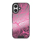 Pink Shores - iPhone 17 Case, Elite Mirror Dark (MagSafe) / Silver