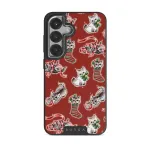 Merry Kitty - Samsung Galaxy S25 Case, Elite Dark (Magnetic) / Silver