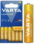 Patareid &ndash; VARTA Longlife LR03, 6 tk. (4103)