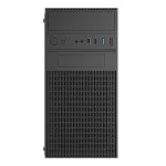 &bdquo;Akyga&ldquo; &bdquo;Micro ATX&ldquo; korpus AK19BK, millel on USB-C, USB 3.0 ja 2x USB 2.0, must, ilma toiteplokita, &bdquo;Micro Tower&ldquo;, must