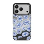 Taverna - iPhone 17 Pro Case, Elite Mirror Dark (MagSafe) / Silver