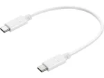 Sandberg 136-30 USB-C&ndash;USB-C laadimiskaabel 0,2 m valge